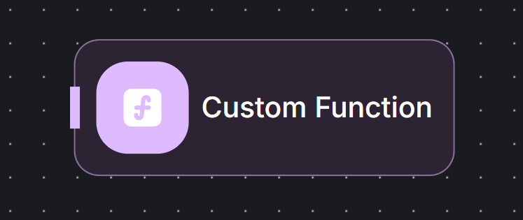 Custom Function Node